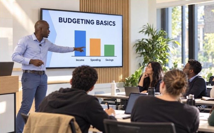 Financial wellness session on budgeting basics